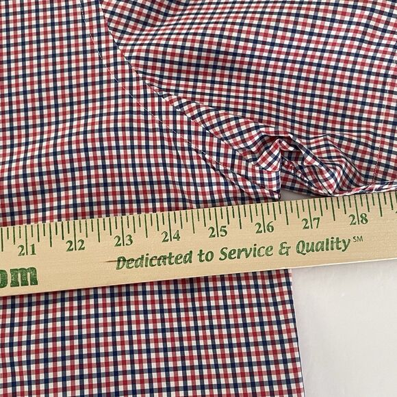 Ralph Lauren Short Sleeve Shirt Men's XXL Red Blue Check Oxford Button Down - Picture 9 of 10